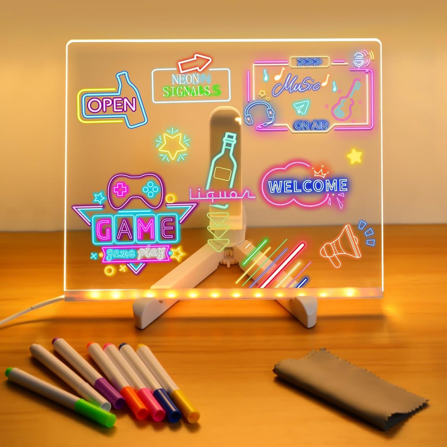 3D Acrylic Writing Pad with Pen