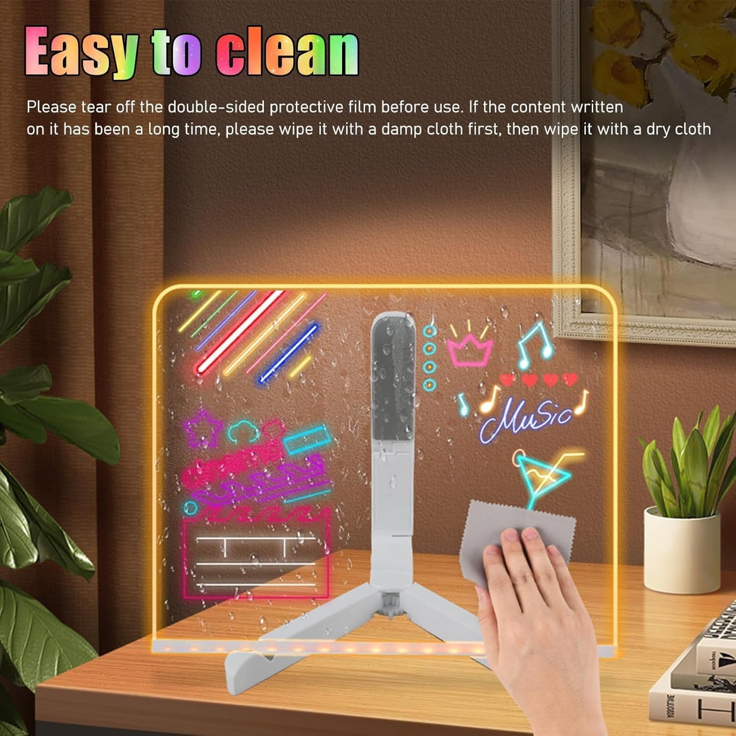 3D Acrylic Writing Pad with Pen